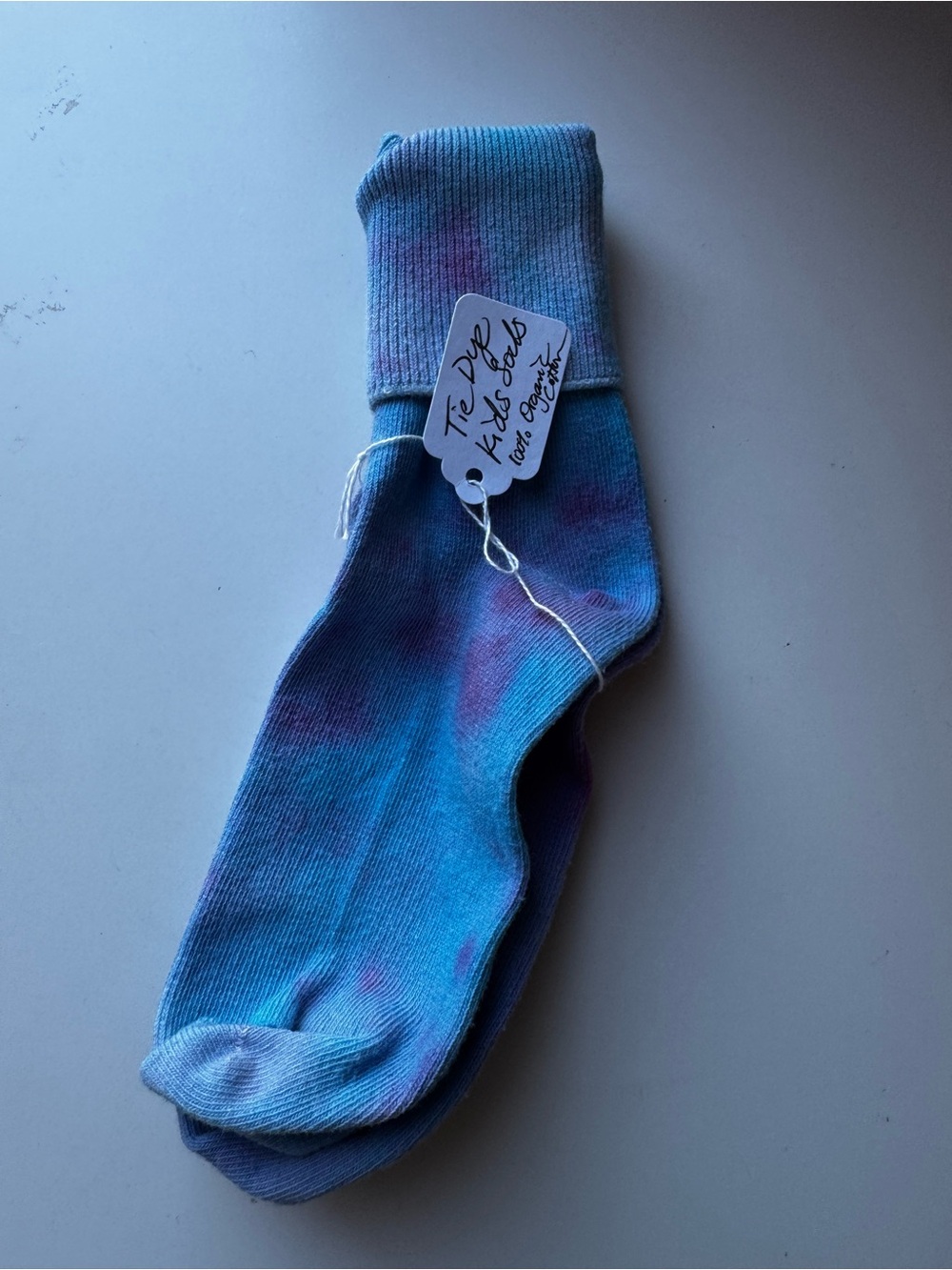 The Organic Company Organic Cotton Blue Ocean 🌊 Tie-Dye Crew Socks - NWT